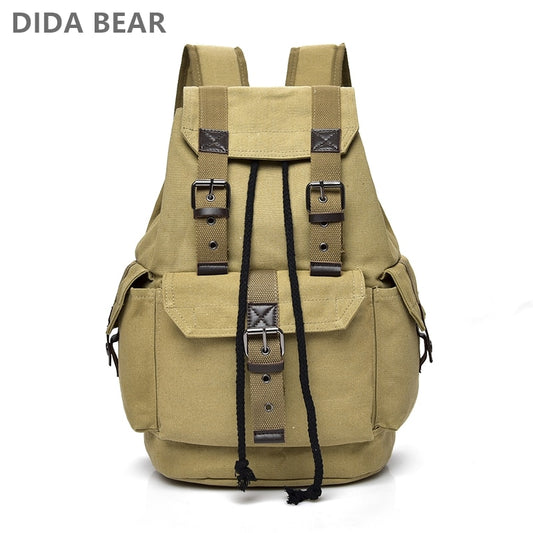 DIDABEAR Canvas Backpack Men Backpacks Large Male Mochilas Feminina Casual Schoolbag For Boys Travel Bag High Quality