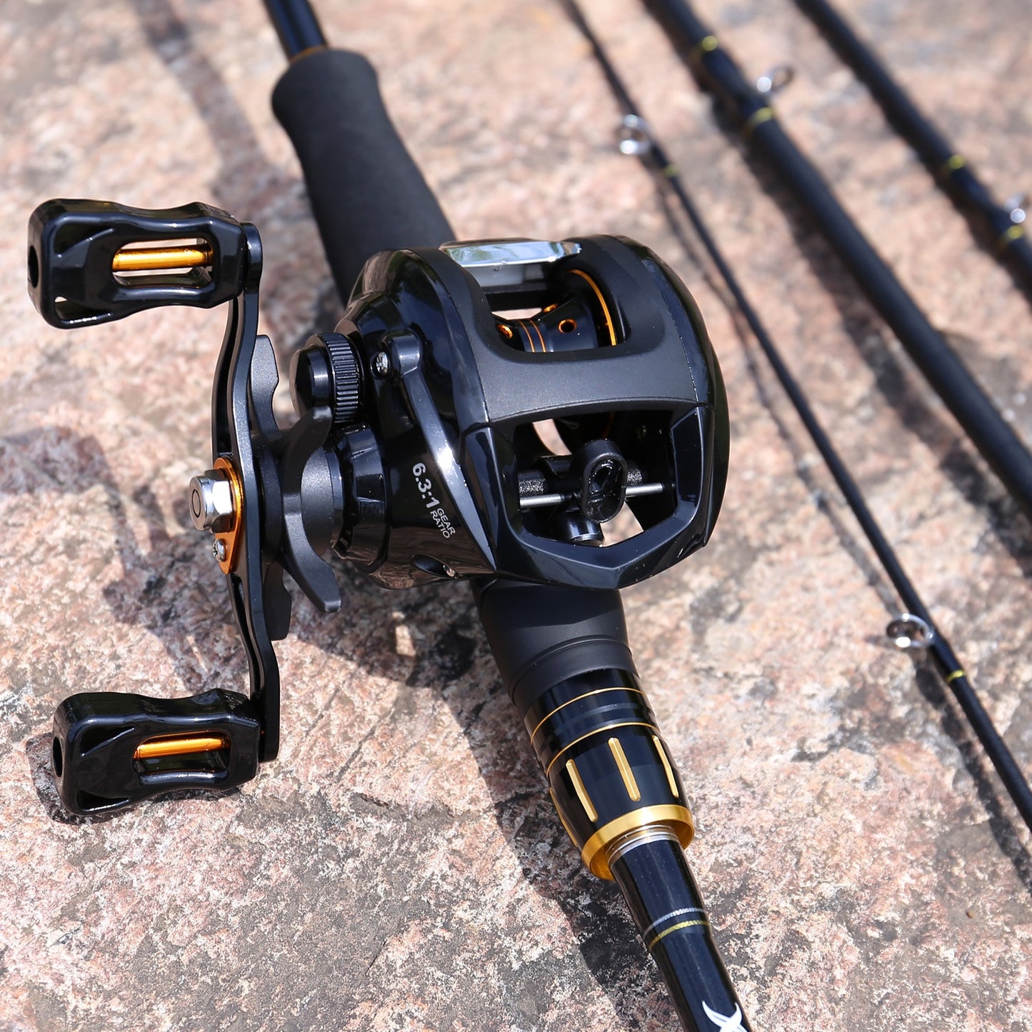 Fishing Rod Combo 2.1m 4 Sections Carbon Body EVA