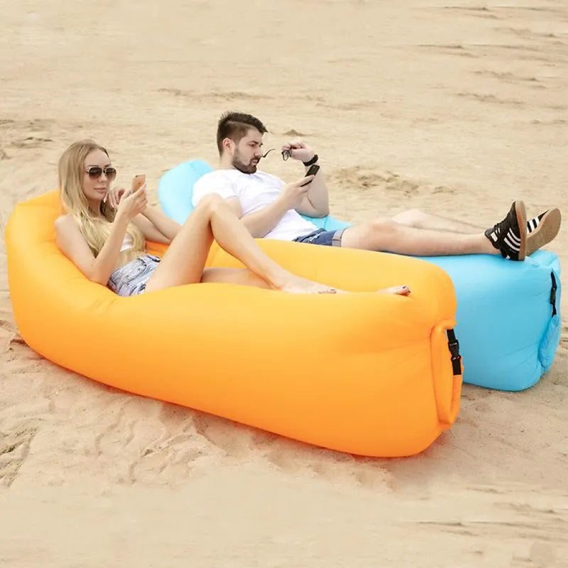 Camping Inflatable Sofa Lazy Bag 3 Season Ultralight Down Sleeping Bag Air Bed Inflatable Sofa Lounger Trending Products 2023