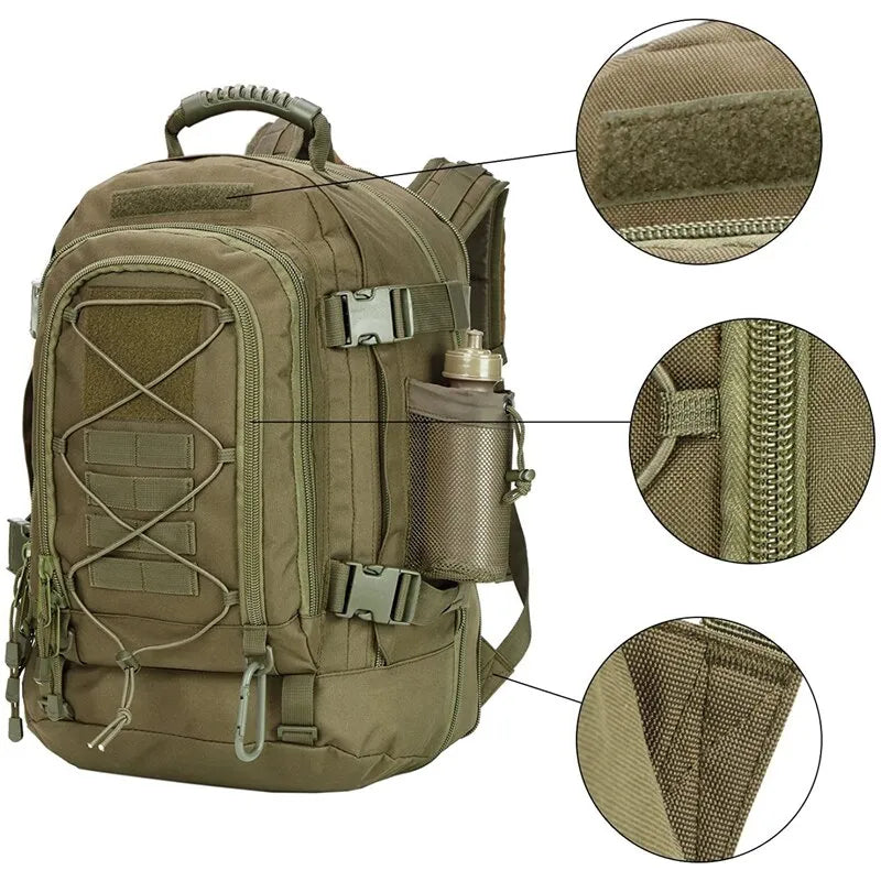 60L Large Military Tactical Backpack