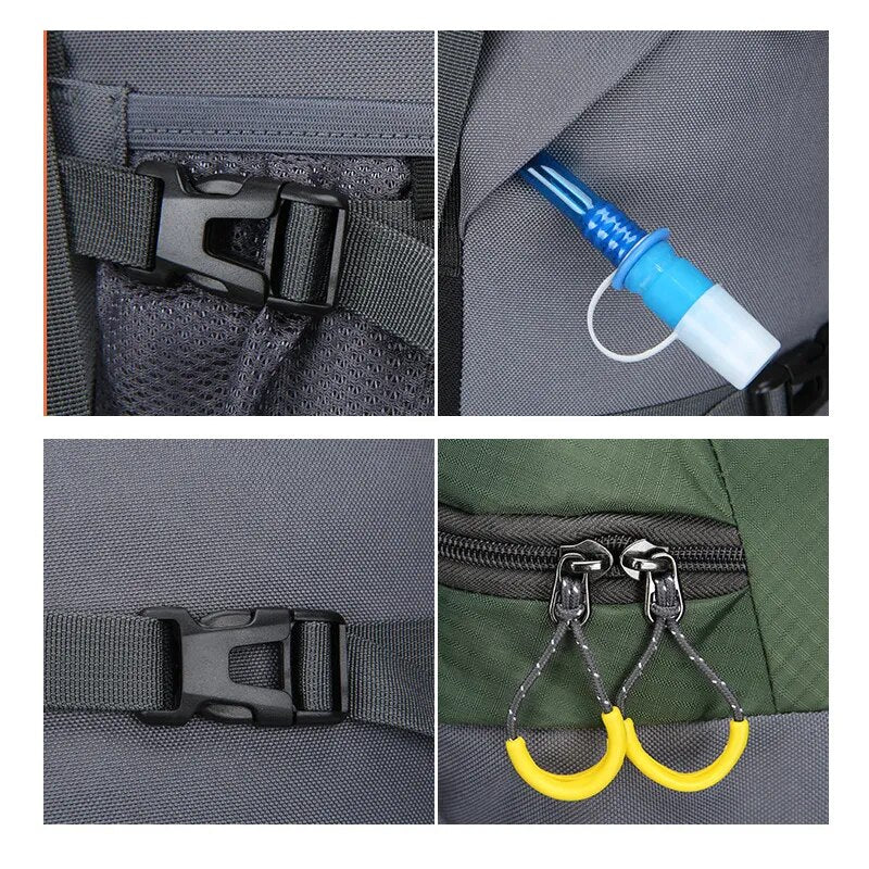 60L Waterproof Wear-Resistant Hiking Backpack