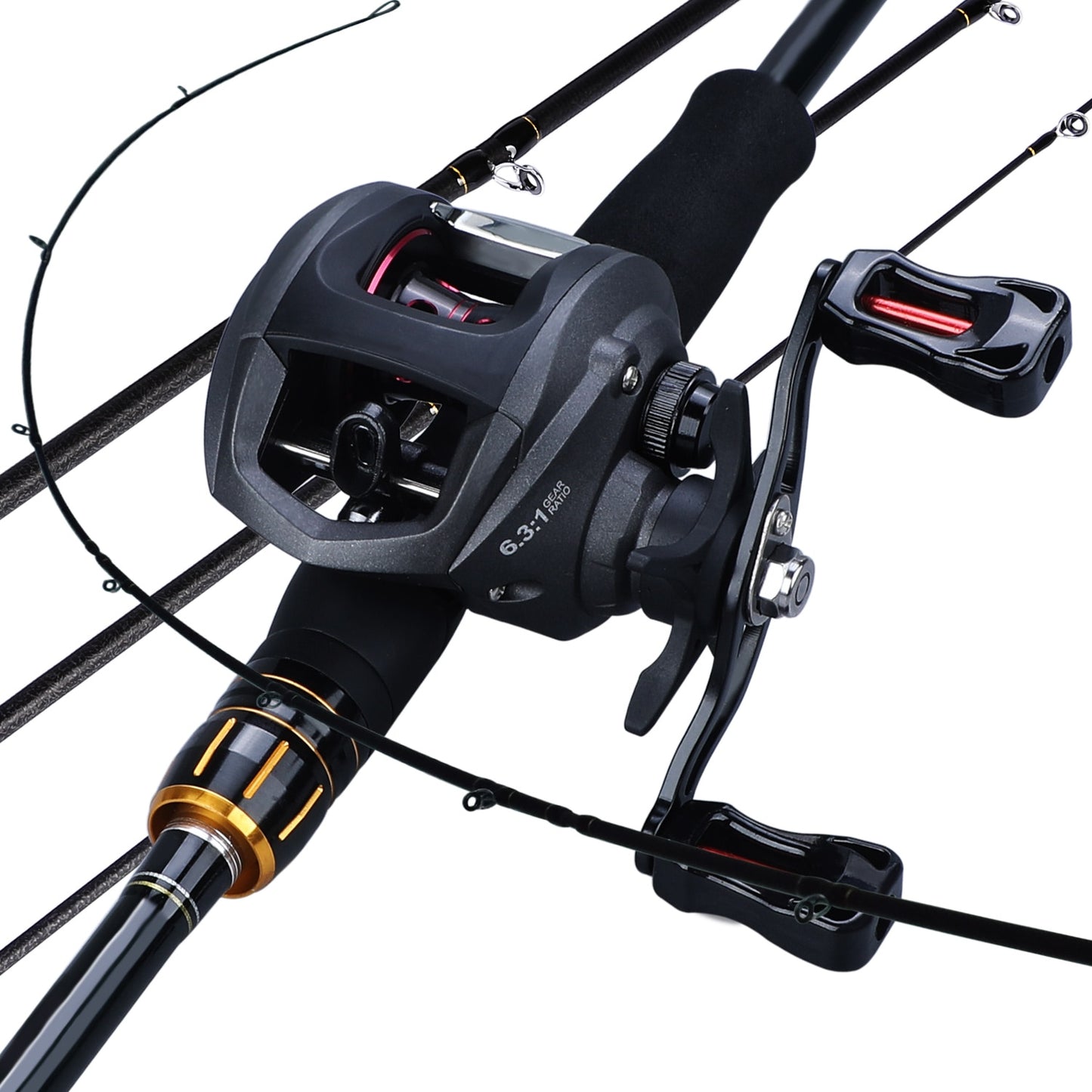 Fishing Rod Combo 2.1m 4 Sections Carbon Body EVA