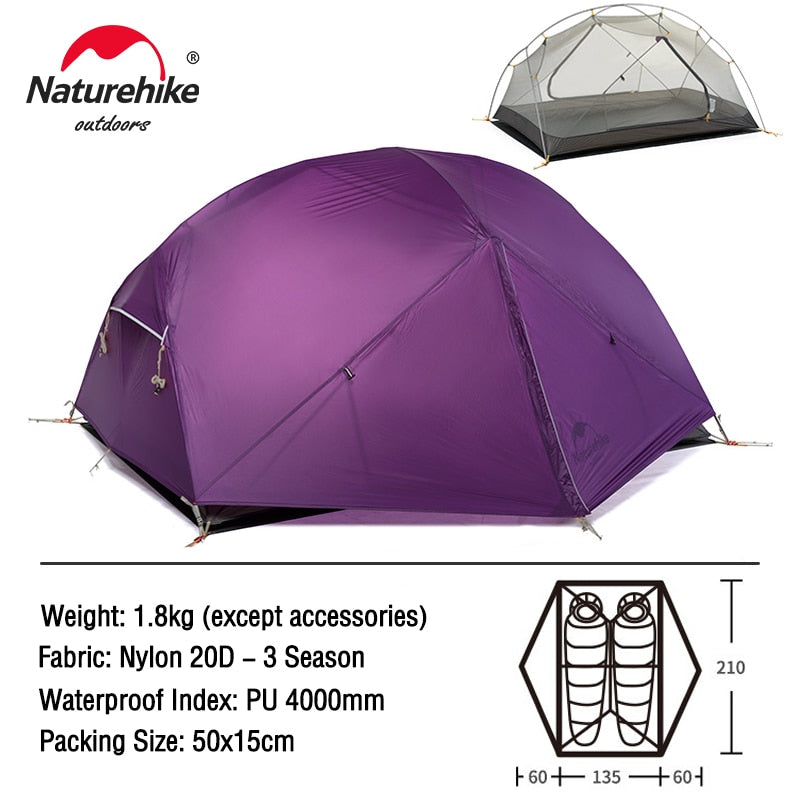 Naturehike Mongar 2 Person Ultralight Travel Tent