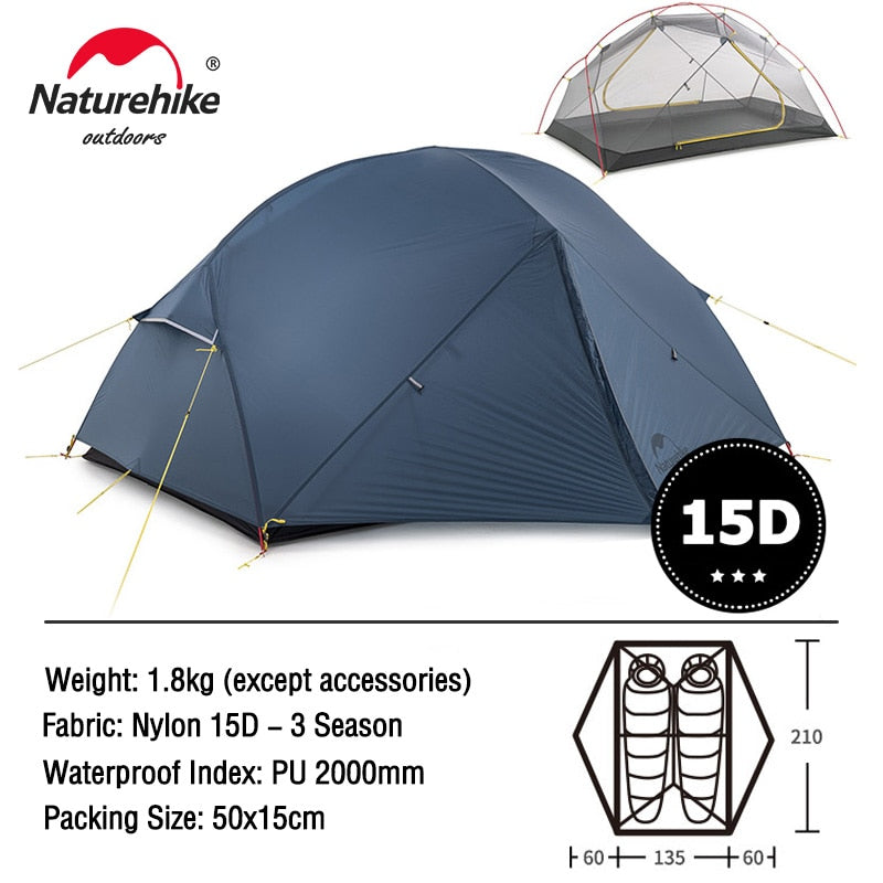 Naturehike Mongar 2 Person Ultralight Travel Tent