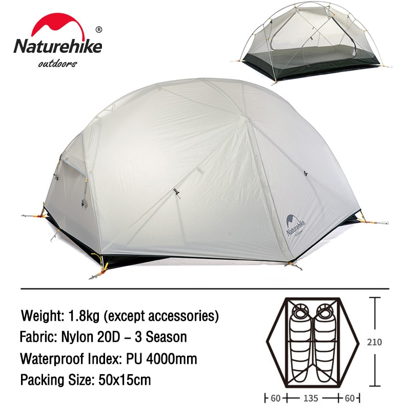 Naturehike Mongar 2 Person Ultralight Travel Tent